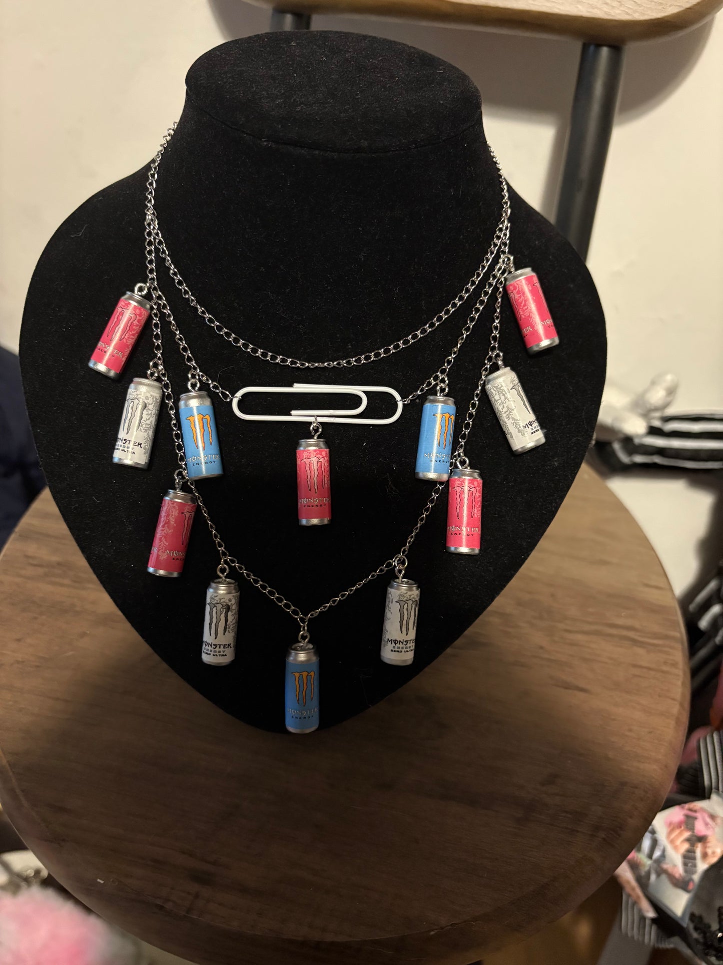 Monster energy necklace